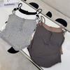 Camisola estilo coreano con copas para el busto para mujer para usar por dentro y por fuera, hermosa ropa interior para la espalda, top sujetador todo en uno nuevo estilo 2024