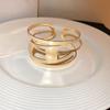 Pulsera Cóncava Irregular Transfronteriza Europea y Americana para Mujer Pulsera Simple de Alta Gama Nicho Estilo Frío Personalidad Joyería
