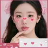 Lindas pegatinas de tatuaje de maquillaje rubor soporte maquillaje escénico para niños Día de San Valentín Año Nuevo amor pegatinas para la cara