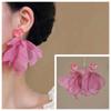 Pendientes dulces, súper hadas frescas, Mori Rose Red, hermosos pendientes de flores, retro, elegantes, de alta calidad y modernos.