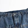 North Boundary Ropa para Hombre Estilo Americano Marca de Tendencia Colección Otoño 2025 Nuevo Vaqueros de Pierna Recta Lavados con Parches de Nicho a Medida para Hombre