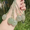Material de Hielo Buda Maitreya Dongling Colgante Lago Verde Wushi Pai Kou de Seguridad Colgante de Jade Wushi Pai