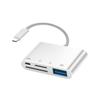 Adecuado para Lector de Tarjetas de Teléfono Móvil Apple, Convertidor de Tarjeta de Memoria SD Cuatro en Uno, Adaptador OTG Multifunción, Lector de Tarjetas TF