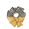 Moda Coreana Scrunchie de Algodão Preenchido com Laço Tridimensional Cor Creme Versátil para Dormir Prendedor de Cabelo Acessório de Cabelo