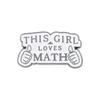 YeahMATH garrafa de vinho quadrado grade broche moda Inglês carta pin metal crachá saco de roupas jóias