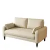 Sofá de sala de estar de estilo italiano, de lujo ligero, para apartamentos pequeños, adecuado para áreas de recepción, propiedades de alquiler, tiendas de ropa y salas de juegos; disponible en opciones de dos y tres plazas