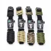 Pulsera Multifuncional de Paracord para Exteriores, Tejida Puramente a Mano, Correa Tejida Ajustable para Reloj de Brújula de Supervivencia para Exteriores