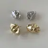 Moda Europeia e Americana Brincos Longos Irregulares Plissados Ear Cuff para Mulheres Luxo Leve Temperamento de Nicho Brincos de Agulha de Prata de Alta Qualidade Joias para Orelha