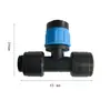 Novo Conector Rápido de Irrigação de Três Vias Integrado com Oito Furos Gotejador Conector Rápido Fonte Conector Rápido Atomização Conector Rápido Gotejador Autocompensante