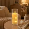 Luz de vela eletrônica simulada LED, acrílico, para casamentos, fotografia, role-playing, iluminação de guia, Natal, aniversários e expressar amor, luz de ambiente