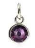 Pingente de Vidro Colorido Pedra de Nascimento Diamante Colar de Comércio Exterior Joias DIY Acessórios de Liga de Pet Joias