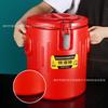 Barril isotérmico comercial de acero inoxidable de doble capa, cubo isotérmico para arroz con grifo, cubo para sopa, gran capacidad, cubo para té con leche, cubo para té, cubo para hielo