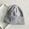 Estilo Nuevo Otoño e Invierno Etiqueta 1980 Gorro de Lana Tejido Cálido Casual Estudiante Exterior Compras Pareja Estilo Coreano Sombrero para Mujer