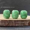 Cuentas Verdes de Jadeíta con Base Blanca, Cuentas Verdes Solares en Forma de Barril, Cuentas Espaciadoras, Accesorios para Joyería de Jade, Venta al por Mayor de Artículos Culturales y Espirituales