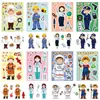 8 adesivos de quebra-cabeça de troca de rosto profissionais Crie um quebra-cabeça de rosto personagem de desenho animado original adesivos criativos atacado