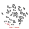 50 piezas de hebilla de cintura de cuentas de acero inoxidable, hebilla de cintura de cerdo, hebilla de cadena de cuentas, hebilla de collar, pulsera, hebilla de conexión, accesorios de joyería DIY