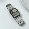 De Fábrica Adecuado para Apple Watch S11/S10 Correa Metálica de Tres Eslabones con Hebilla en Forma de I Brazalete de Acero Inoxidable