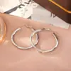Brincos de Argola de Moda de Luxo, Estilo Minimalista de Metal de Luxo Leve, Brincos com Zircônia Microincrustada, Brincos Versáteis Estilo Coreano