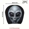 Funda de reposacabezas de coche de terror y divertida, funda de asiento a prueba de polvo, almohada de coche y funda de almohada para el cuello altamente transpirables