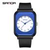 SANDA SANDA 6127 venta caliente transfronteriza reloj electrónico de cuarzo moda todo partido exterior impermeable cuadrado reloj para hombres y mujeres