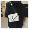 Comércio Exterior Clássica Bolsa Pequena Quadrada Bolsa Feminina Nova Moda Versátil Estilo Estrangeiro Simples Bolsa de Ombro Bolsa Transversal de Corrente High-End