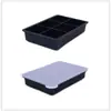 6 Cubos de Hielo Cuadrados Caja de Hielo Barra de Hielo Whisky Casero Molde Creativo para Hacer Hielo Bandeja de Hielo de Silicona de Grado Alimenticio