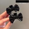 Pinza Pequeña de Pata de Gallo para Mujer Estilo Chanel Adorno para el Cabello Pinza de Lazo Adorno para la Cabeza Flequillo Horquilla Flequillo Otoño e Invierno Horquilla