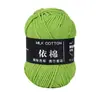 Hilo de Algodón Leche de 4 Hebras Bola de Lana para Bebé Grosor Medio Bufanda para Muñeca Tejida a Crochet Paquete de Materiales para Tejido Manual DIY Ramo Al por Mayor