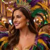 Pendientes de Carnaval Francés de Lujo Transfronterizos Europeos y Americanos, Pendientes Personalizados Estilo Ins, Exquisitos Accesorios Dulces-Cool de Fiesta para Mujeres