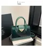 Nova Fivela de Fecho Estilo Patchwork Fashion Texturizado 2026 Bolsa Grande Feminina Simples e Estilosa de Ombro Transversal Bolsa Quadrada Pequena