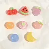 Frutas artificiales transparentes sandía uva accesorios de resina pegamento cremoso adornos en miniatura DIY pinzas para el pelo accesorios para el cabello parches