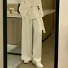 Coleção Primavera/Outono ZLS: Conjunto Moderno e Elegante de Calça Wide Leg e Blazer, um Traje de Duas Peças para Ocasiões Profissionais