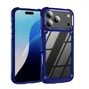 Capa de Celular Apple com 18 Botões Metálicos, Antichoque nas Quatro Pontas, PC Transparente, Adequada para iPhone 17 Pro, Capa de Celular Personalizável