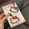 Lindo Llavero de Metal Gatita Kt Colgante Dulce Estilo Ins Femenino Dibujo Animado Bolsa Pareja Colgante Decoración Regalo