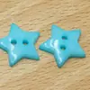 Botones de Estrella Coloridos para Camisas de Niños, Botones de Dos Agujeros, Botones Hechos a Mano para DIY, Botones de Resina de Dos Agujeros, Botones de Estrella Creativos