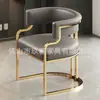 Silla de maquillaje de lujo, silla de comedor para uso doméstico, silla de salón de belleza, silla para recepción y sala de reuniones de hotel, silla para cliente de salón de uñas