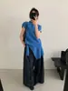 Conjunto de Dos Piezas Tg Shawl Elegante para Viajero con Mangas Caídas Tipo Cárdigan para Mujer Nuevo Suéter Otoño e Invierno 2025 25909