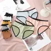 Ropa Interior Femenina Japonesa para Estudiantes Estilo Coreano Color Sólido Transpirable Cintura Media Chica Sexy y Linda Pantalones Comercio Electrónico Transfronterizo