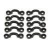 Accesorios para kayak respaldo hebilla colgante cuerda elástica hebilla de anillo de tracción de plástico placa de clip fijo hebilla hebilla de fijación de barco de plástico hebilla en forma de C