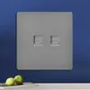 Tomada de Parede Cinza Versão Hong Kong e Austrália Tomada Estilo Britânico 13A com Painel de Interruptores de Carregamento Tipo-C+USB para Exportação