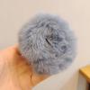Argola de Pressão Fofa Mao Mao Anel de Cabelo Pulseira Outono e Inverno Menina Versátil Coreia do Sul Imitação Pelo de Coelho Corda de Cabelo Feminina Gravata