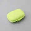 Pastillero portátil sellado de 8 compartimentos a prueba de humedad doble capa sellado sub-empaque caja de medicamentos Estuche de pastillas de viaje