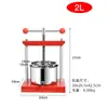 Prensa Manual de Cozinha Yijie em Aço Inoxidável 304 para Espremer Vegetais, Filtrar Queijo, Tofu e Remover Resíduos de Água e Óleo