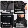 Conjunto impermeable de dos piezas de tela Oxford engrosada, impermeable y pantalón de lluvia, para repartidores, protección laboral y uso en obras de construcción.