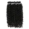 Set de Extensiones de Cabello para Peluca Europea y Americana Transfronterizo de Nueve Piezas, Pelucas de Fibra Sintética de Rizos Pequeños Africanos, Set de Extensiones de Cabello Largo Rizado