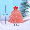 Natal novo luminoso pétalas de folhas pequenas árvore de Natal micro paisagem paisagem de neve pequenos ornamentos transparentes acessórios da árvore de Natal