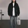 Jaqueta de Algodão com Penas Feminina 2025 Novo Estilo Gola Alta Solta Casaco de Algodão Inverno Engrossado Quente Jaqueta Puffer de Casal Roupa Exterior de Algodão