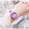 Relógio de nicho infantil fofo para meninos e meninas, alunos do ensino fundamental, à prova d'água e antiqueda, colorido, gelatinoso, para alunos do ensino médio