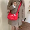Bolso bandolera de gran capacidad estilo coreano casual minimalista nicho femenino lunares plisado bajo el brazo 2026 nuevo