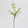 Galhos Artificiais de Frutas Estilo Chinês com Kumquats Pequenos e Laranjas de Açúcar Pendurados, Arranjos Florais de Designer, Arte Floral de Alto Padrão, Paisagismo com Folhagens